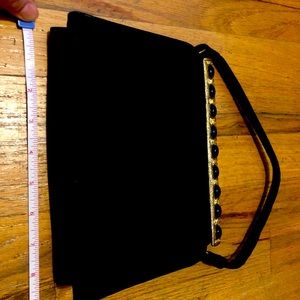 Vintage black purse with money pouch